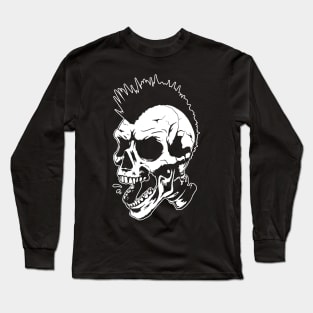 Punk Rock Skull Mohawk Long Sleeve T-Shirt